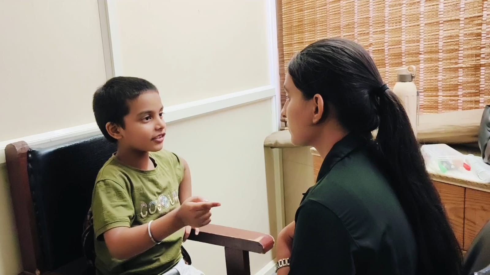 Child in language therapy session at Blooming Words Manesar
