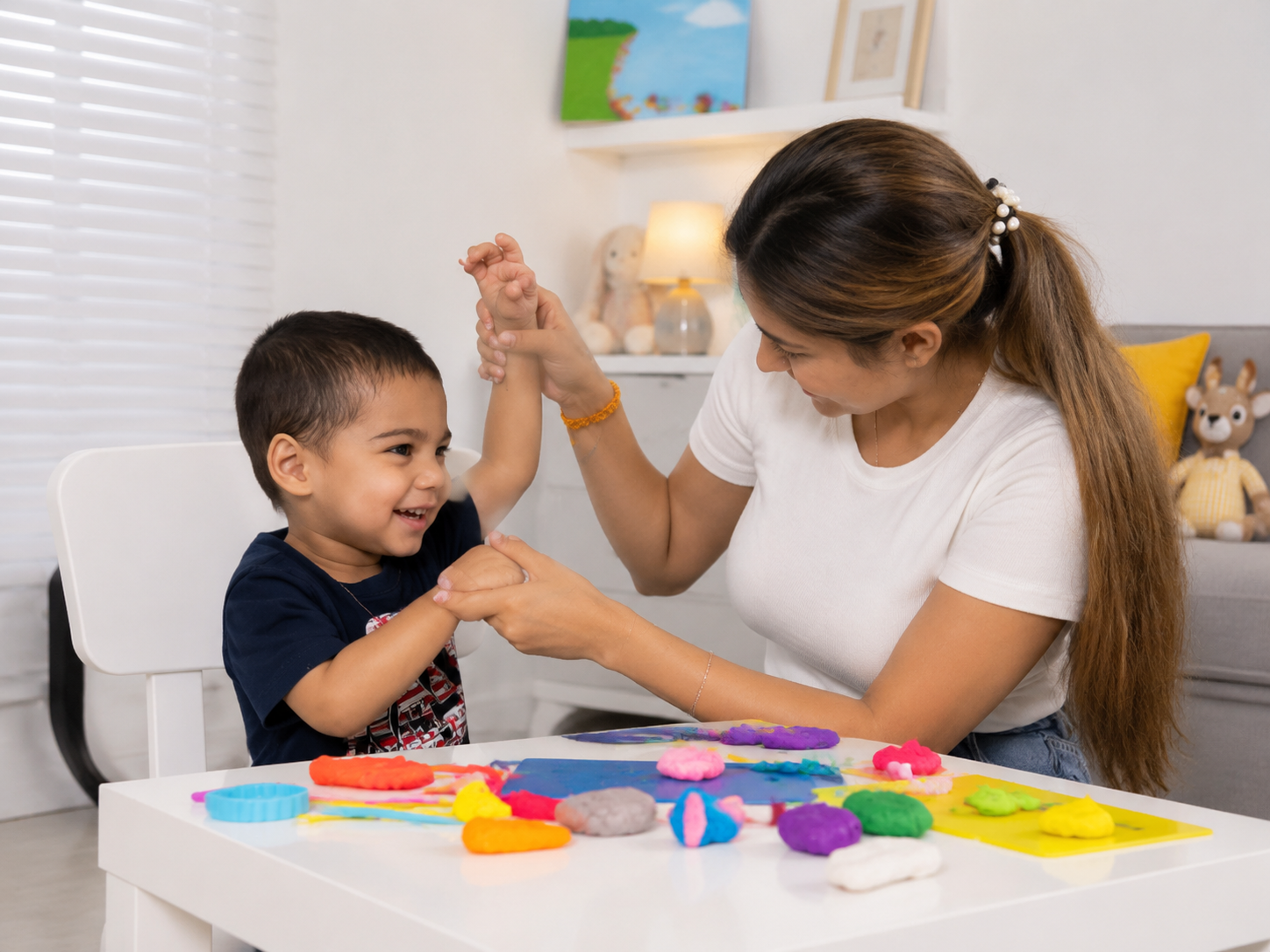 Client in occupational therapy session at our Delhi center